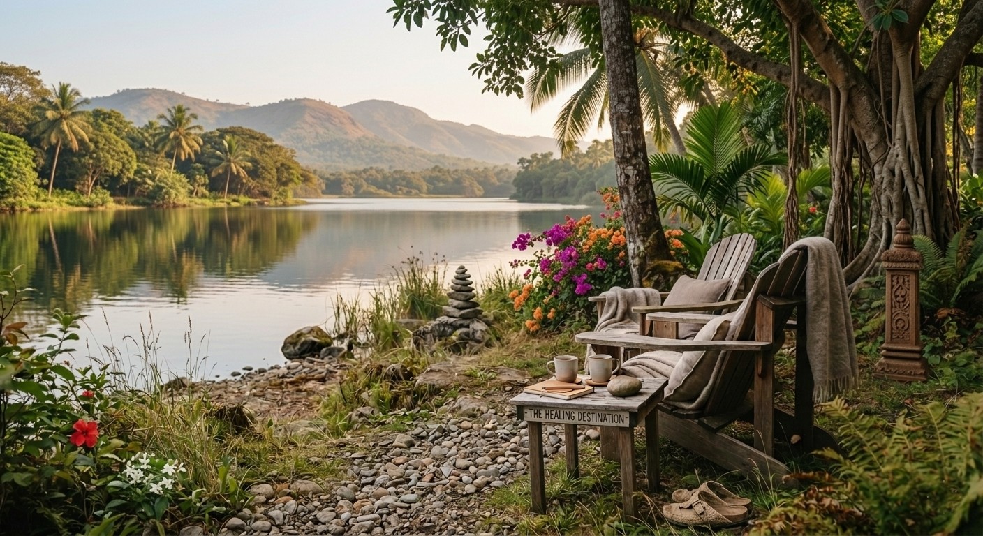 A peaceful natural setting for outdoor counselling — part of the Healing Destination program