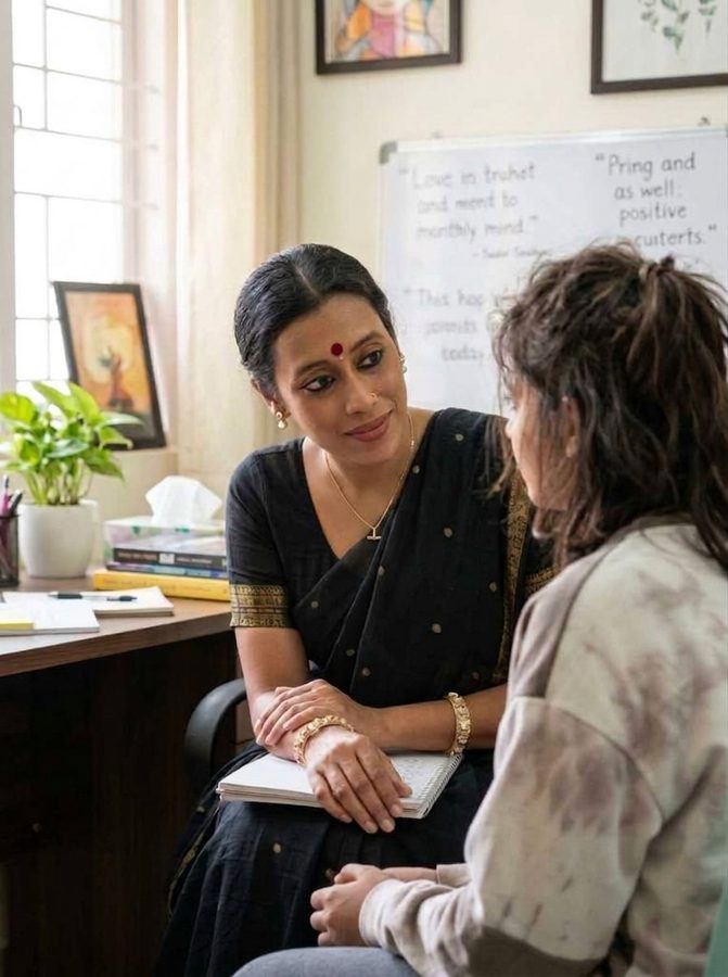 Dr. Vandana in a depression and emotional well-being session
